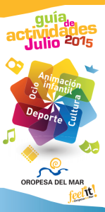 Oropesa del Mar programme de juillet 2015