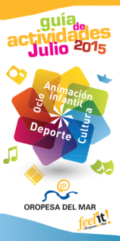 Oropesa del Mar programme de juillet 2015